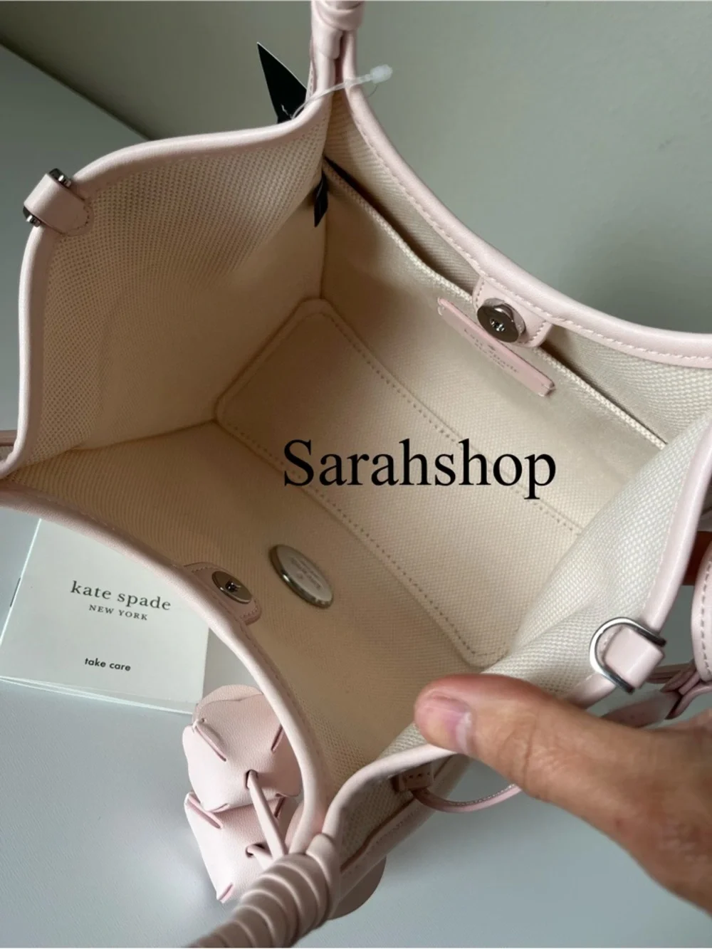 ♠️Kate Spade Stash Canvas Floral Small Carryall Bag